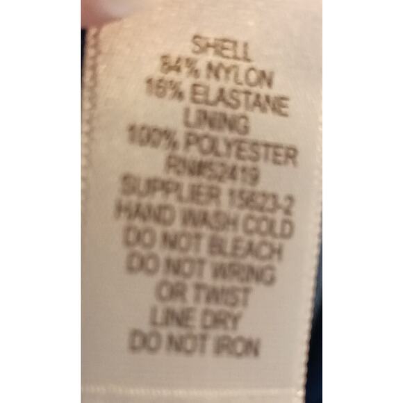 Mynah Womens Size Large Ocean Halter Swimsuit Tankini Top Removable Cups Nwt New - Picture 7 of 8